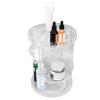 360 Degree Rotation Clear Cosmetics Makeup Organizer Acrylic Jewelry Nail Polish Makeup Container Vanity Desktop Sundries Storage Box for Vanity Skincare Countertop Desk(12.5x9x1.7in) view 1