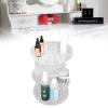 360 Degree Rotation Clear Cosmetics Makeup Organizer Acrylic Jewelry Nail Polish Makeup Container Vanity Desktop Sundries Storage Box for Vanity Skincare Countertop Desk(12.5x9x1.7in) view 4