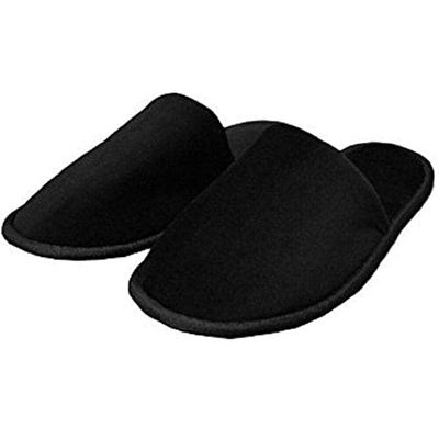 AV DECOR Terry Hotel Slipper 180 GSM Fabric with 5MM sole , Unisex bed room adult slider white Hotel Slipper, Disposable Sliper , Black hotel Sliper , Terry Slipper (Pair of 12)
