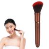 Electric Rotating Makeup Brush, 10 Speed Vibration,USB Charging Face Brush Powder Brush for Blush Highlighting Liquid Cream (Brown Oblique Head) view 1