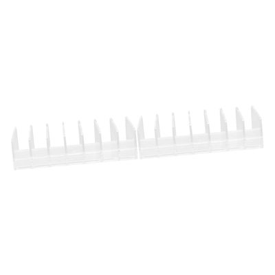 Mikinona 2pcs Eye Shadow Organizer Vertical Divided Makeup Rack for Easy Access to Blush Lip and Eye Shadows Cosmetic Dividers for Tidy Storage Vanities and Bathroom Counters Compartment