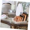 Mikinona 2pcs Eye Shadow Organizer Vertical Divided Makeup Rack for Easy Access to Blush Lip and Eye Shadows Cosmetic Dividers for Tidy Storage Vanities and Bathroom Counters Compartment view 3