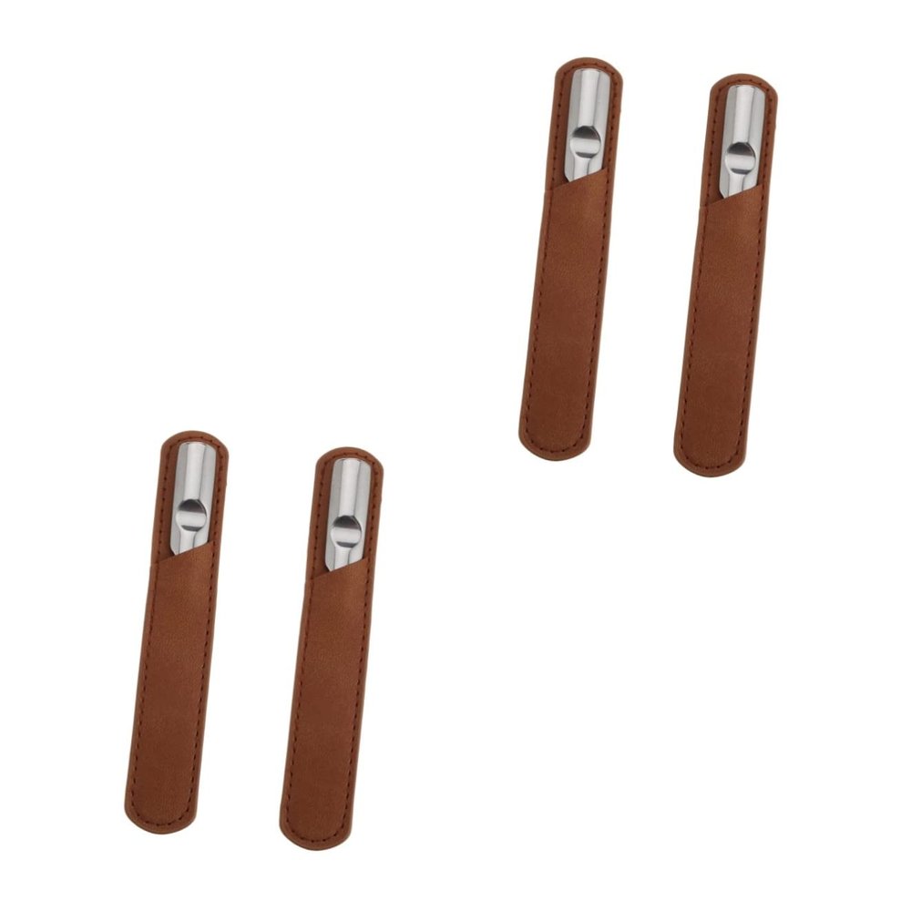 minkissy 4sets Stainless Steel Nail Files Case for Fingernails and Toenails Nail Art Tools for Manicure and Pedicure for Home Use