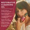 Badger Rose Cleansing Oil & Rose Face Oil - USDA Organic Cleansing & Moisturizing in Glass Bottles view 3