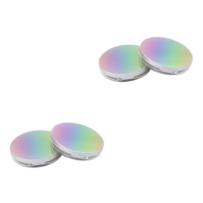 KALLORY 4pcs Elf Powder Puff Loose Powder Container Makeup Cases Leak Compact Travel-friendly
