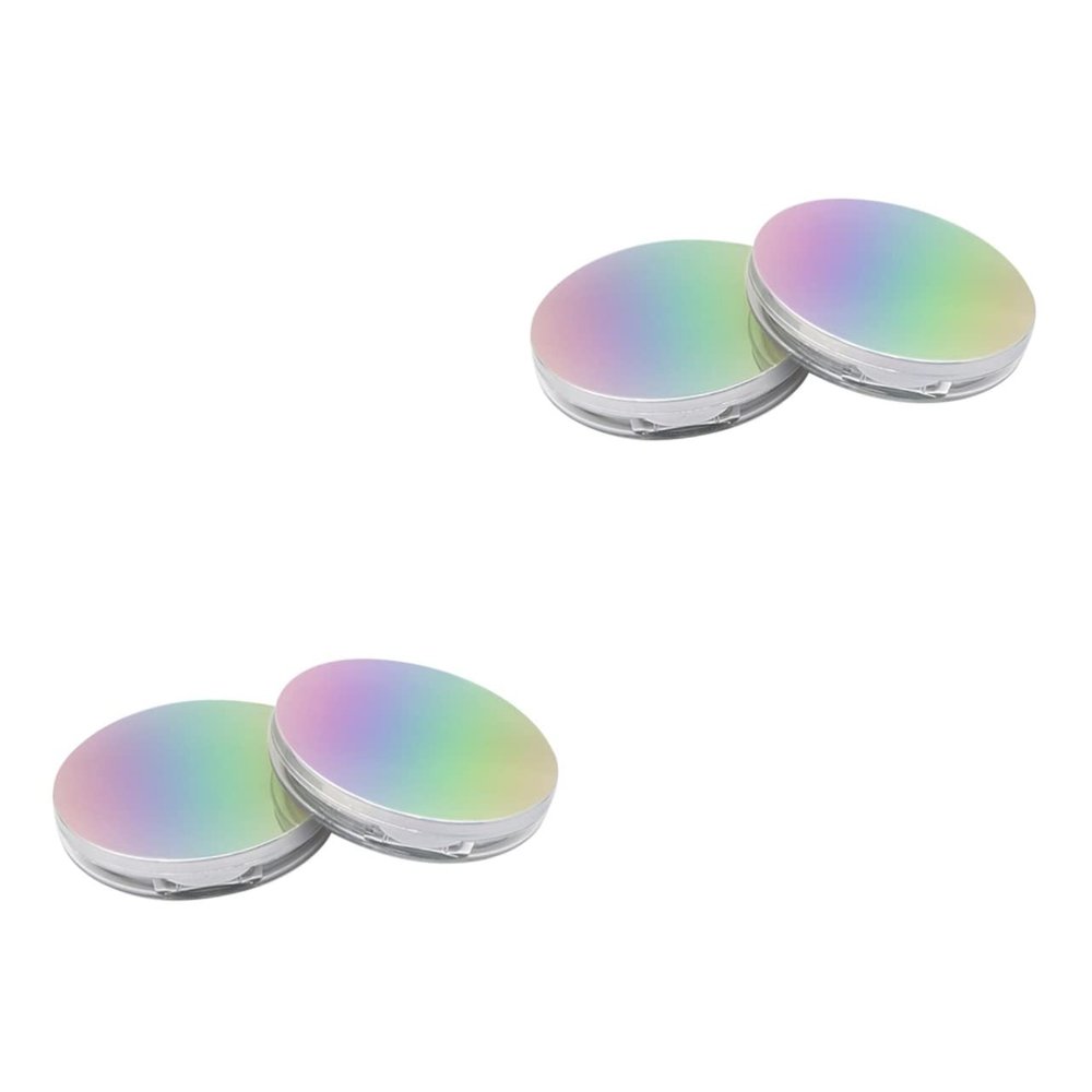 KALLORY 4pcs Elf Powder Puff Loose Powder Container Makeup Cases Leak Compact Travel-friendly
