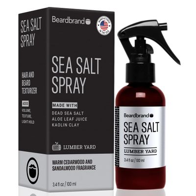 Sea Salt Spray for Men  Hair Texture Spray Adds Instant Volume, For Lightweight Natural Textured Look, Lumber Yard Scent, Achieve Effortless Style & All-Day Hold