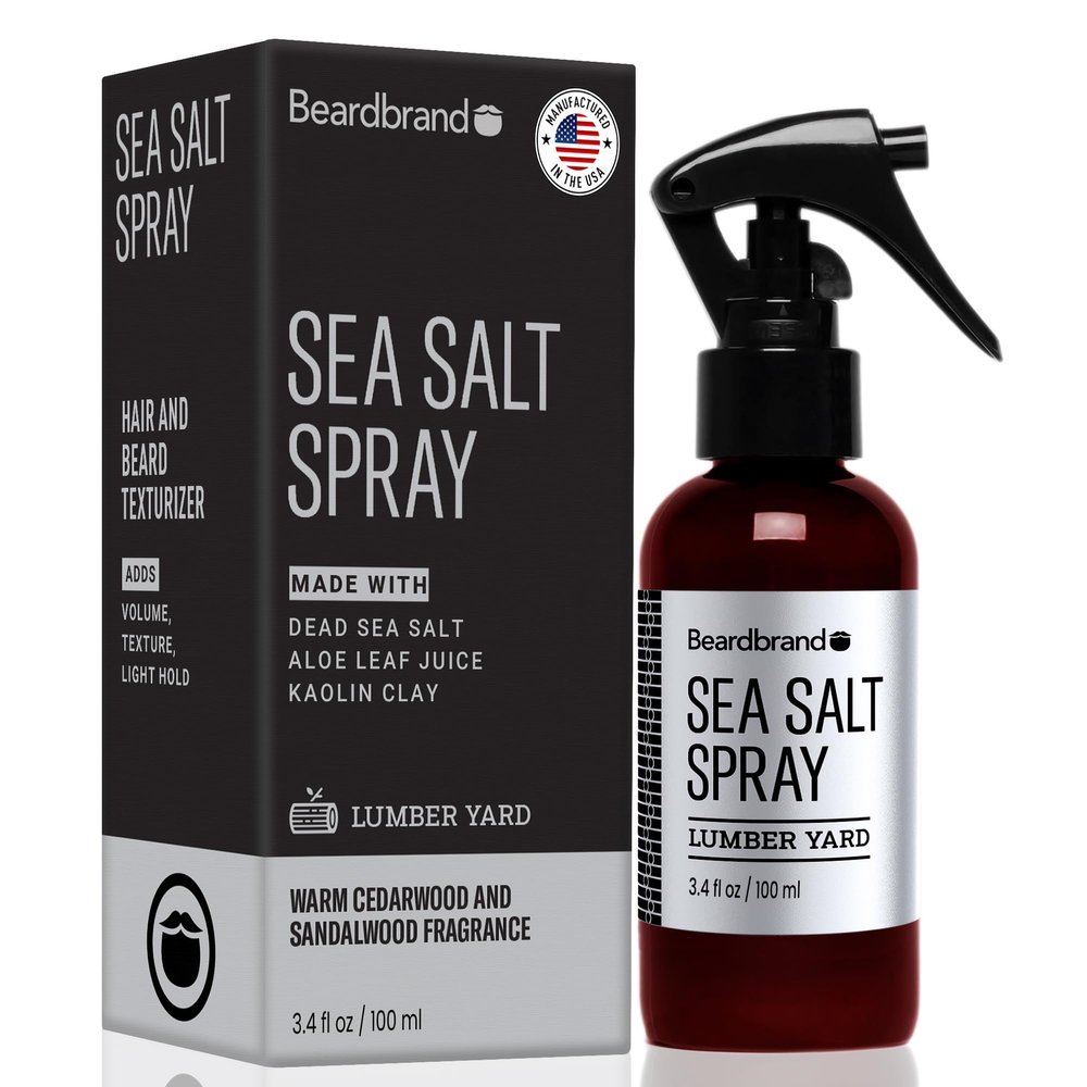 Sea Salt Spray for Men  Hair Texture Spray Adds Instant Volume, For Lightweight Natural Textured Look, Lumber Yard Scent, Achieve Effortless Style & All-Day Hold