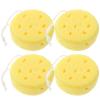 minkissy Exfoliating Sponge 4pcs Bath Sponge Round Loofah Shower Sponge Body Scrubber Spa Puff Scrubber Ball Kitchen Cleaning Sponges view 1