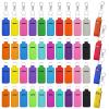 Tudomro 40 Pcs Lipstick Holder Keychain Lip Balm Sleeve Pouch with 40 Clip Portable Pocket Lip Balm Lipstick Keychain Colorful Gloss Tube Holder Gift for Women, 20 Colors view 1
