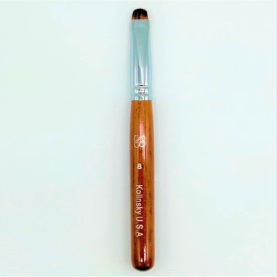 Spontaneous Beauty Premium Kolinsky French Brush (Size 8, Wood Handle)