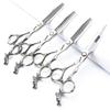 6/7/9 inch Professional Hair Cutting Thinning Scissors Barber Shears Hairdressing Salon Set (Cutting scissors) (6-inch 4pc) view 1