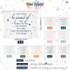 Sieral 20 Pcs Christmas Appreciation Gift Cosmetic Bags Xmas May You Be Proud Cosmetic Pouch Motivational Gift Canvas Makeup Bag with Zipper for Employee Office Team Coworker Nurse Teacher(White) view 2