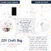 Sieral 20 Pcs Christmas Appreciation Gift Cosmetic Bags Xmas May You Be Proud Cosmetic Pouch Motivational Gift Canvas Makeup Bag with Zipper for Employee Office Team Coworker Nurse Teacher(White) view 3