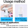 Deacocal 4 Pack Reusable Silicone Travel Accessory Elastic Sleeve for Leak Proofing For Standard and Bulk Travel Sized Toiletries(White) view 2
