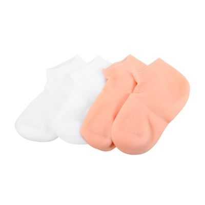FOMIYES 2pairs Moisturizing Foot Exfoliating Socks Reusable Lotion Socks for Hydration and Softening Dry Skin Elastic and Breathable Design Washable for Women
