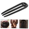 Uonlytech Chinese Style Wood Hair Stick Vintage Hairpin Bun Fork for Women Elegant Hair Fork for Buns for Weddings Parties Formal Occasions Decorative view 4