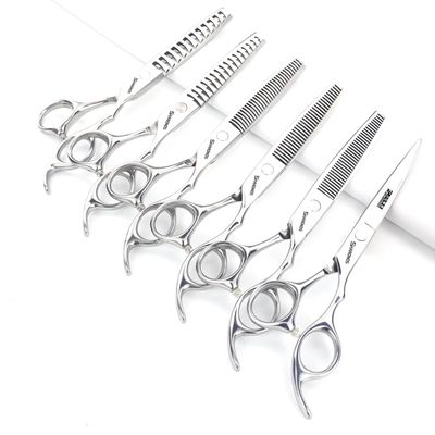 6/6.5 inch professional hair scissors hairdresser hair thinning scissors hairdressing tools barber scissors (6.5-inch 6pc)
