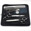 6/6.5 inch professional hair scissors hairdresser hair thinning scissors hairdressing tools barber scissors (6-inch 2pc-A) view 1