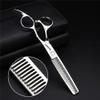 6/6.5 inch professional hair scissors hairdresser hair thinning hairdressing tools barber scissors (6-inch 4pc) view 4