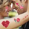 Valentine's Day Tattoos Mother's Day Tattoos for Women Men Boys Girls Body Art Decoration Flower Lips Heart Balloon Gifts Stickers Temporary Tattoo Sticker Couple's Favors Decoration Supplies view 3