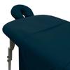 LONDON LINENS Soft Microfiber Massage Table Sheets Set 3 Piece Set - Includes Massage Table Cover, Massage Fitted Sheet, and Massage Face Rest Cover (Navy Blue) view 1