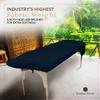 LONDON LINENS Soft Microfiber Massage Table Sheets Set 3 Piece Set - Includes Massage Table Cover, Massage Fitted Sheet, and Massage Face Rest Cover (Navy Blue) view 3