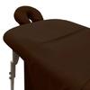 LONDON LINENS Soft Microfiber 3-Piece Massage Table Sheets - Super Lightweight, Stain and Wrinkle Resistant - Includes Table Cover, Fitted Sheet, and Face Rest Cover (Mocha) view 1