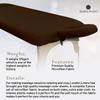 LONDON LINENS Soft Microfiber 3-Piece Massage Table Sheets - Super Lightweight, Stain and Wrinkle Resistant - Includes Table Cover, Fitted Sheet, and Face Rest Cover (Mocha) view 3