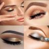 Glitter&Shimmer Eyeshadow Palette,6 Colors Gold Eyeshadow Highly Pigmented Long Lasting Waterproof Sweatproof Professional Nude Eyeshadow Palette Make Up Palettes for Women Warm Natural Neutral Smokey Eye Eyeshadow Palette Makeup Set view 2