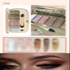 Glitter&Shimmer Eyeshadow Palette,6 Colors Gold Eyeshadow Highly Pigmented Long Lasting Waterproof Sweatproof Professional Nude Eyeshadow Palette Make Up Palettes for Women Warm Natural Neutral Smokey Eye Eyeshadow Palette Makeup Set view 4