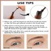 Waterproof Tinted Brow Gel- Long Lasting SmudgeProof Liquid Eyebrow Makeup, Eyebrow Mascara Tinted Brow Glue, Eye Brow Filler, Volumizing Enhance Brow Mascara,With Brow Razor,Gift for Women- 03Brown view 4