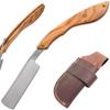 Old Ram Straight Razor | Straight Edge-Razor Wood Handle- Sharp | High Hardness Stainless Steel Cutthroat Straight Edge Blade | Barber Razor (222) view 1