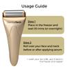 DermaTech Skincare Cold Therapy Facial Ice Roller | Ice Roller for Face & Eye Puffiness Relief | Stainless Steel Cooling Face Massager Roller view 2