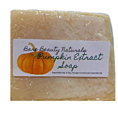100% Natural Pumpkin Extract Soap // Free Exfoliating Soap Bag