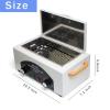 High Temperature Cleaning Box 300W 1.5L with Timer Dry Heat Sterilizer Cabinet Equipment with Stainless Tray For Nail Tool Spa Pedicure Hairdressing Metal Tools with Handle view 2