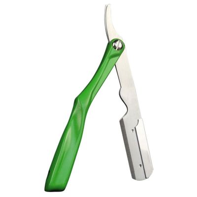 Beavorty Professional Foldable Manual Shaver Blades Holder Metal Stand for Men Lightweight Resistant Design for Home Salon Grooming