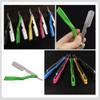 Beavorty Professional Foldable Manual Shaver Blades Holder Metal Stand for Men Lightweight Resistant Design for Home Salon Grooming view 2