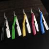 Beavorty Professional Foldable Manual Shaver Blades Holder Metal Stand for Men Lightweight Resistant Design for Home Salon Grooming view 3