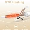 1/2 inch Curling Iron for Short Hair, Dual Voltage Hair Curling Iron Ceramic, Professiona Curling Wand Tourmaline(Champagne Gold) view 3