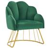 BarberPub Living Room Chair, Manicure Chair for Technician, Makeup Beauty Vanity Armchair, Nail Salon Equipment for Manicurist 3510 (Dark Green) view 1