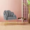 BarberPub Living Room Chair, Manicure Chair for Technician, Makeup Beauty Vanity Armchair, Nail Salon Equipment for Manicurist 3510 (Grey) view 2