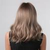 Vsadsau Synthetic Wavy Wigs With Bang Brown Ash Blonde Medium Wavy Hair Wigs For Women Daily Cosplay Heat Resistant Wigs Wig SS170-1 view 4