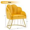 BarberPub Living Room Chair, Manicure Chair for Technician, Makeup Beauty Vanity Armchair, Nail Salon Equipment for Manicurist 3510 (Orange) view 2