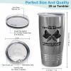 Flairy Land Tattoo Artist Silver Tumbler 20oz - going to hurt - Tattoo Gifts Tipping Skin Deep Ink Tattoo Lover Tattooing Tattooist view 3