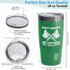 Flairy Land Tattoo Artist Green Tumbler 20oz - don't like you either - Tattoo Gifts Tipping Skin Deep Ink Tattoo Lover Tattooing Tattooist view 3