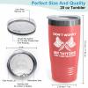 Flairy Land Tattoo Artist Coral Tumbler 20oz - don't like you either - Tattoo Gifts Tipping Skin Deep Ink Tattoo Lover Tattooing Tattooist view 3