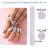 50 Pcs Nail File, Emery Board Nail Files for Acrylic Nails and Natural Nails, 100/180 Grit Double Sided Fingernail File Gel Nail Professional Reusable Washable Manicure Pedicure Kit Set Gray view 3