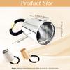 2PCS Womens Ponytail Holder Metal Circle Hair Cuff Elastic Hair Tie for Women Girls Hair Accessories (Gold + Silver) view 2