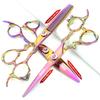 5.5/6 /7 Inch Purple Dragon Knight Professional Japanese Hair Scissors Barber Scissors Set (6 inch 3pc) view 2